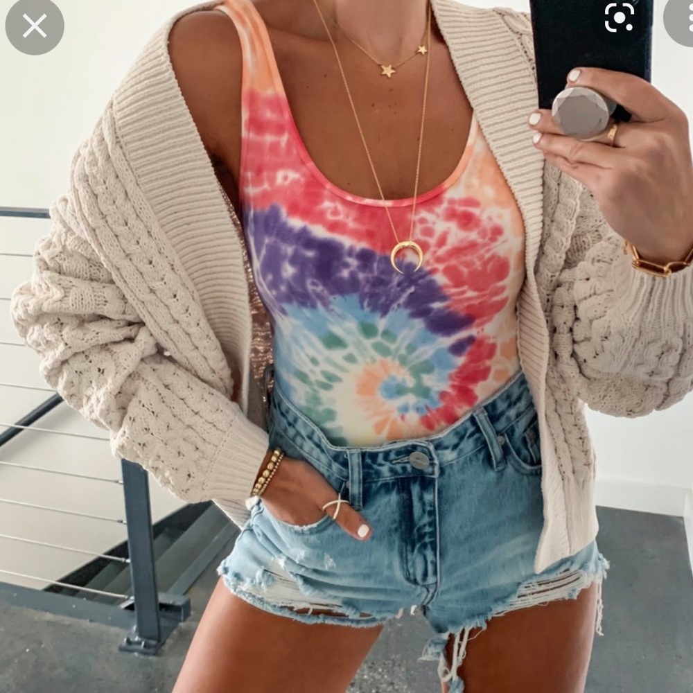 Abercrombie tie dye body suit - never worn